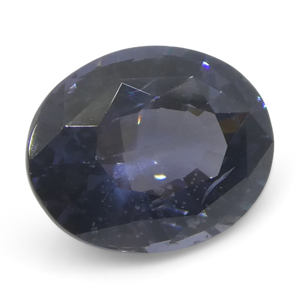 2.29ct Oval Blue Spinel from Burma - Unheated Natural Gemstone by SkyJems, Rare Burmese Purplish Blue Gem