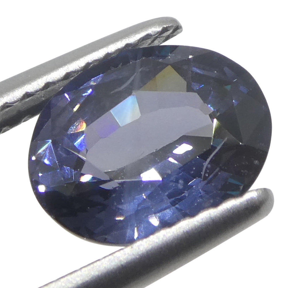 2.29ct Oval Blue Spinel from Burma - Unheated Natural Gemstone by SkyJems, Rare Burmese Purplish Blue Gem