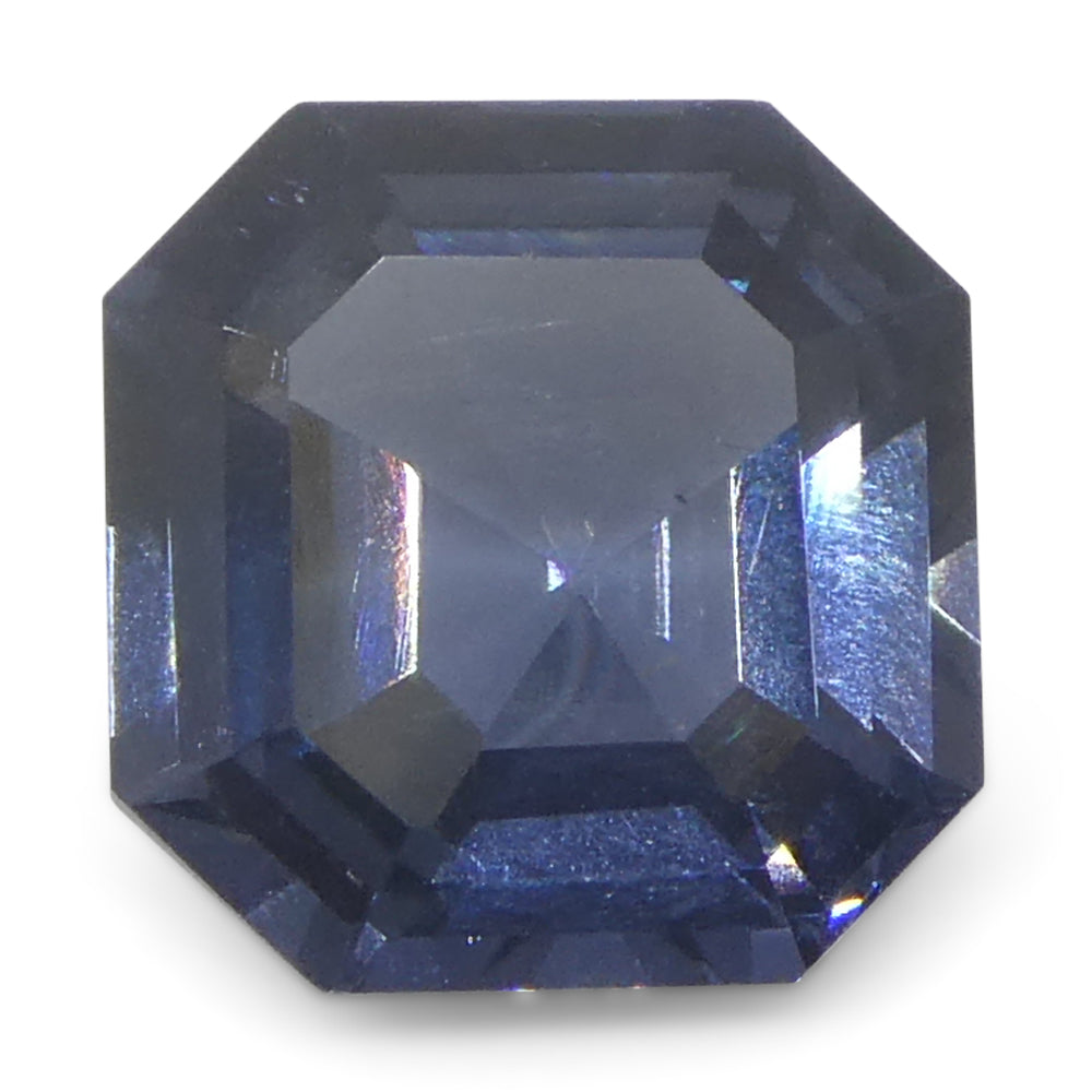 1.76ct Asscher Cut/Square Blue Spinel from Burma Unheated