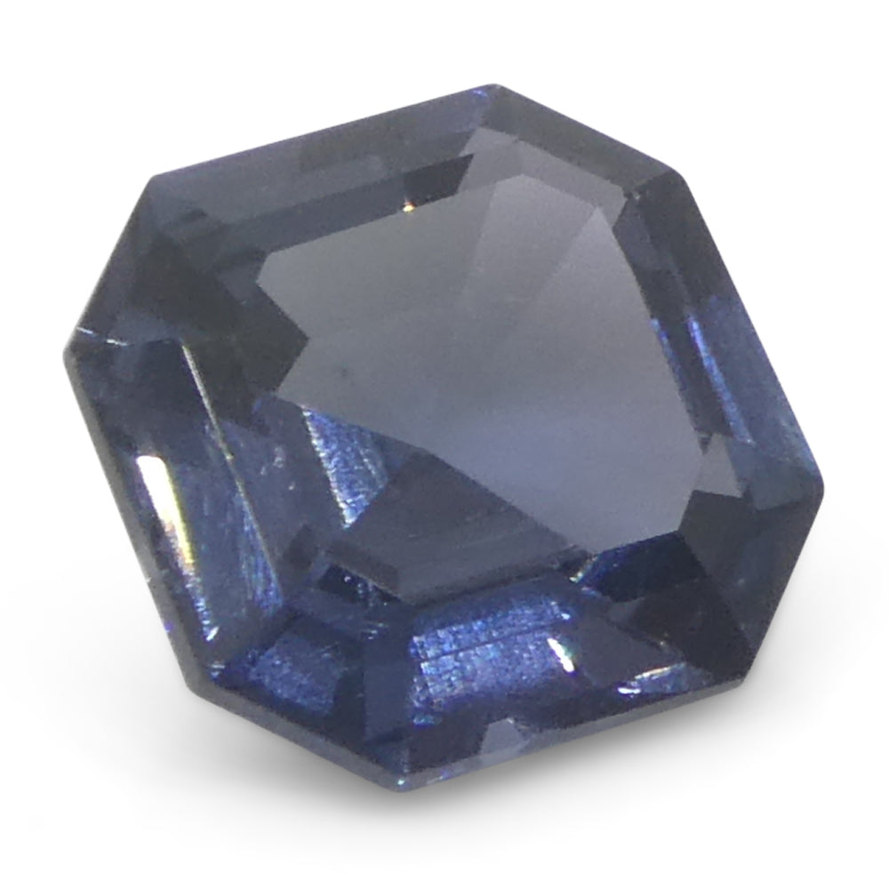 1.76ct Asscher Cut/Square Blue Spinel from Burma Unheated