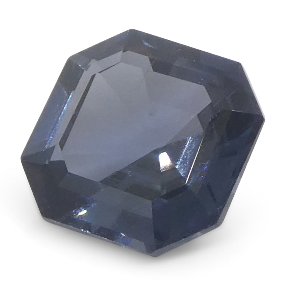 1.76ct Asscher Cut/Square Blue Spinel from Burma Unheated