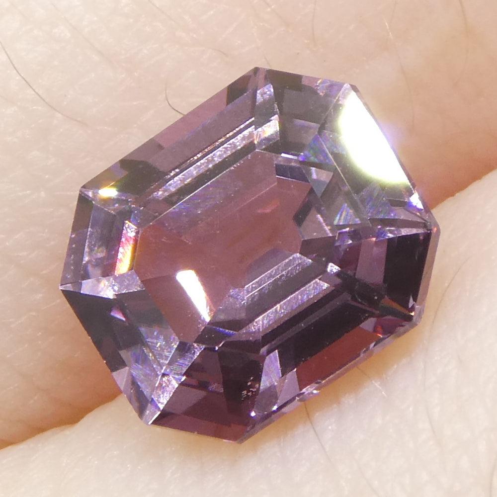 2.06ct Octagonal/Emerald Cut Purple Spinel from Burma Unheated