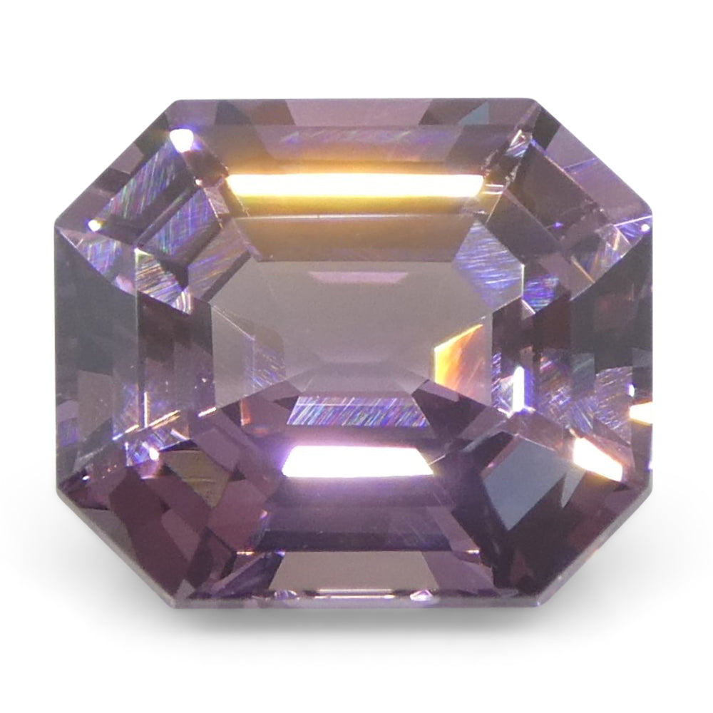 2.06ct Octagonal/Emerald Cut Purple Spinel from Burma Unheated - Skyjems Wholesale Gemstones