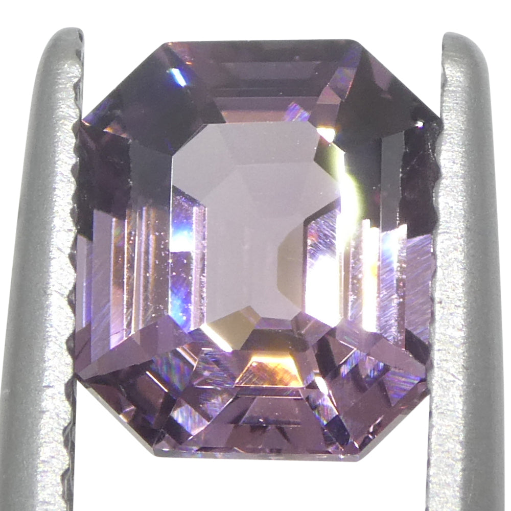2.06ct Octagonal/Emerald Cut Purple Spinel from Burma Unheated - Skyjems Wholesale Gemstones