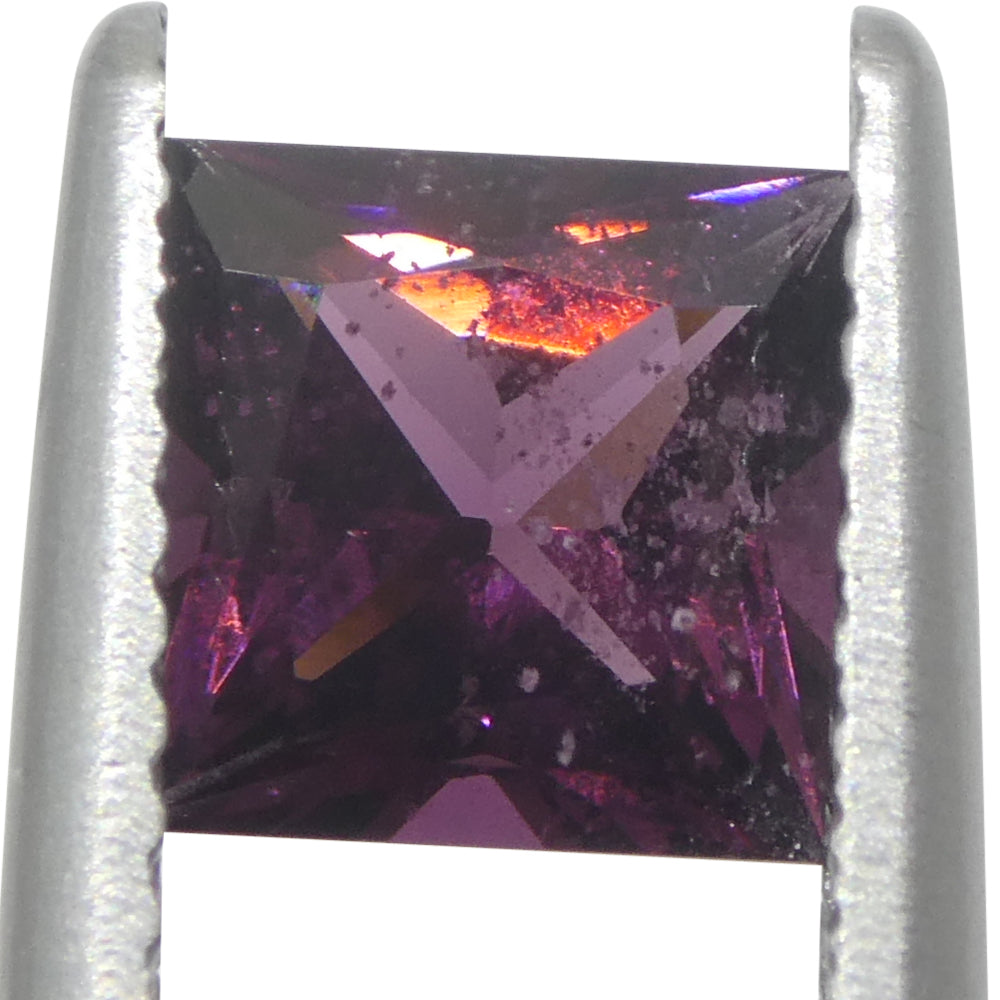 1.15ct Square Pink Spinel from Burma - Unheated Rare Gem by SkyJems, Purplish Pink Cushion Cut Gemstone