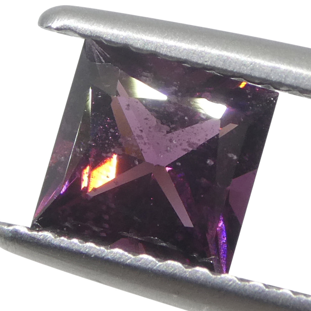 1.15ct Purplish Pink Square Spinel from Burma, unheated rare gemstone by SkyJems Canadian gem specialists