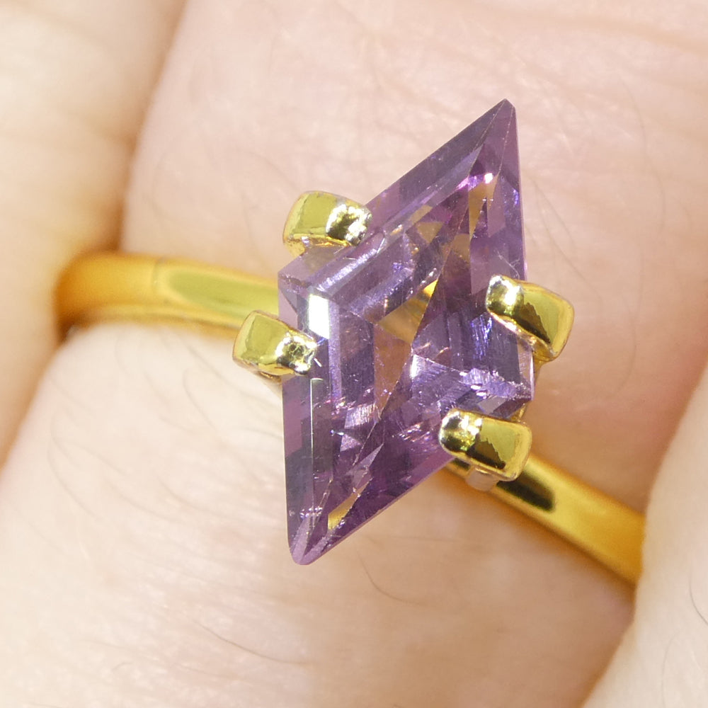 1.11ct Kite Purple Spinel from Burma Unheated