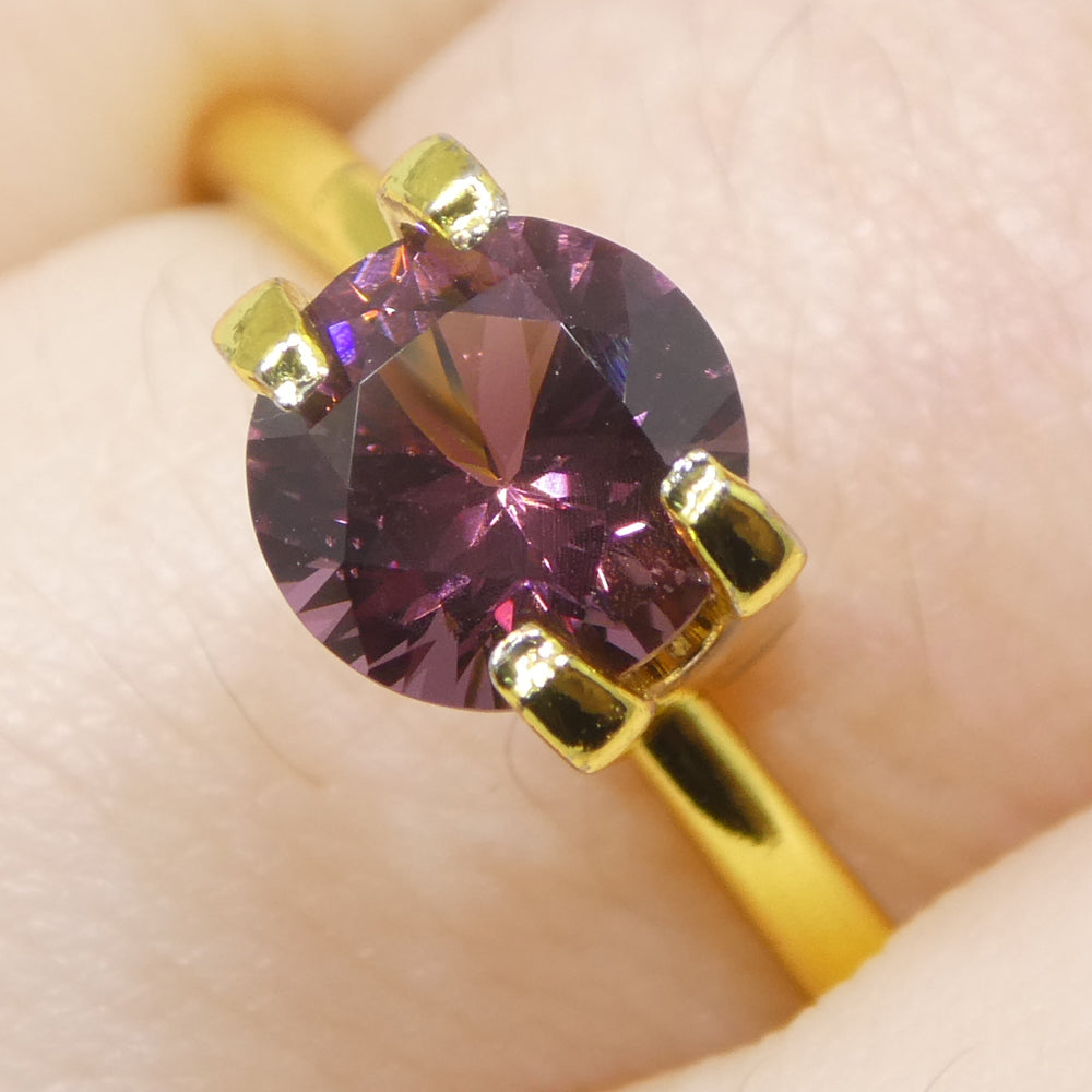 1.13ct Round Pink Spinel from Burma Unheated