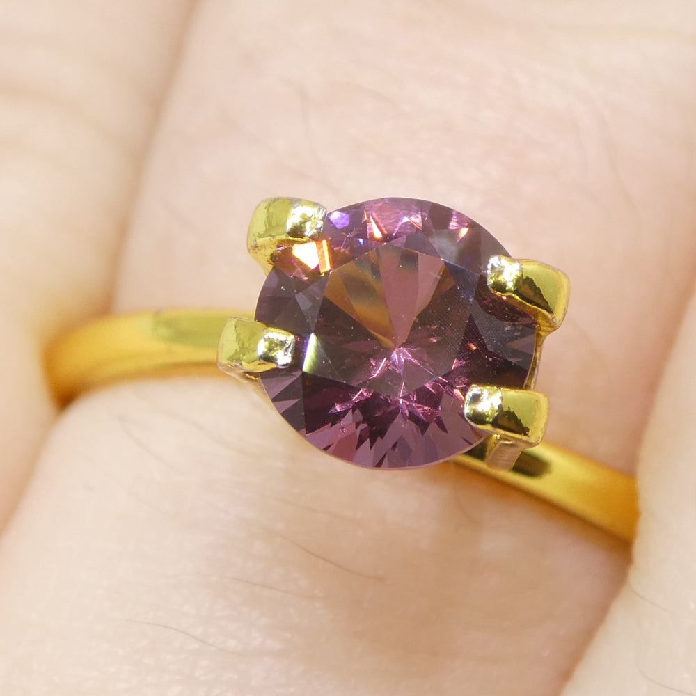 1.13ct Round Pink Spinel from Burma Unheated - Skyjems Wholesale Gemstones