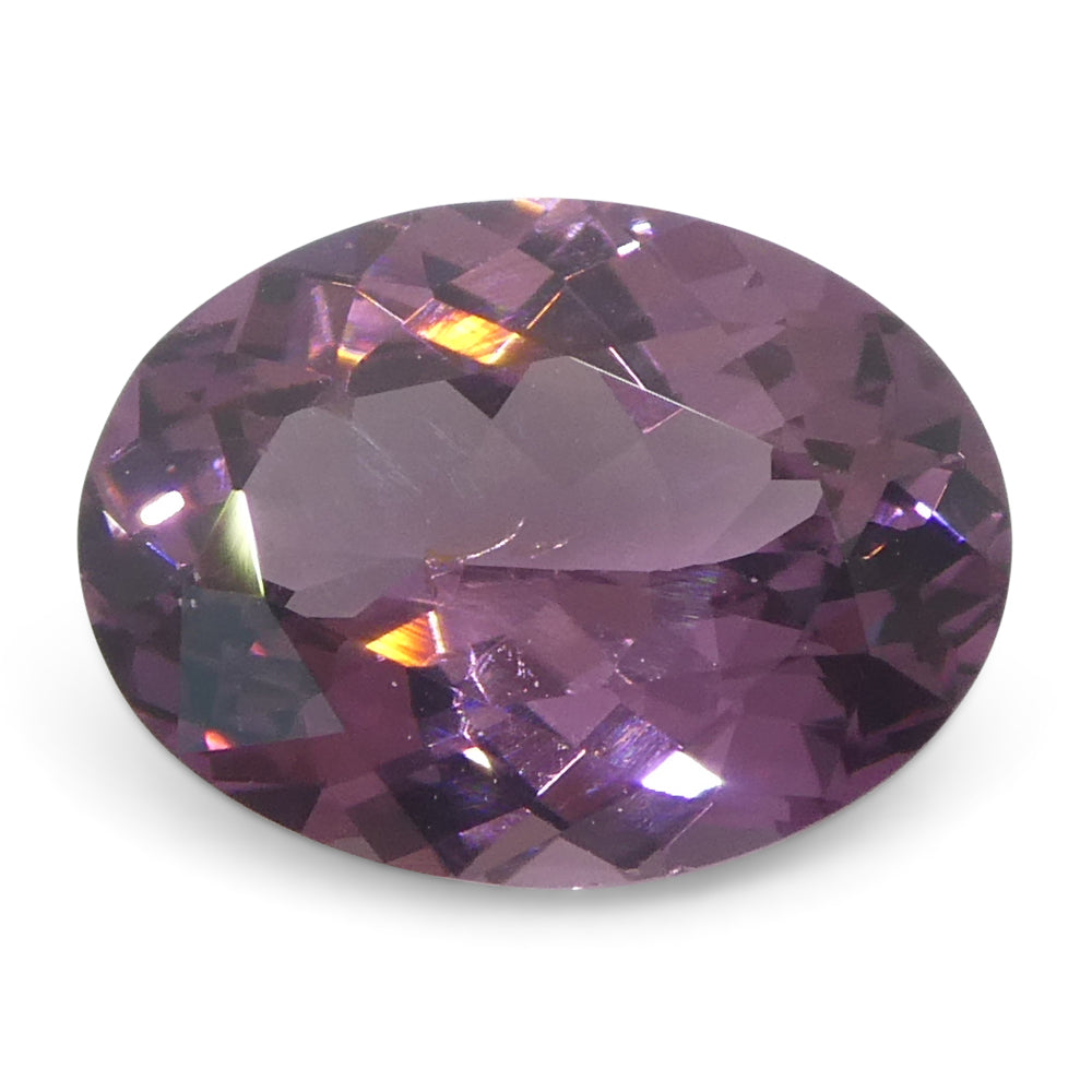 1.35ct Oval Purplish Pink Spinel from Burma, unheated natural gemstone by SkyJems Canadian gem specialists