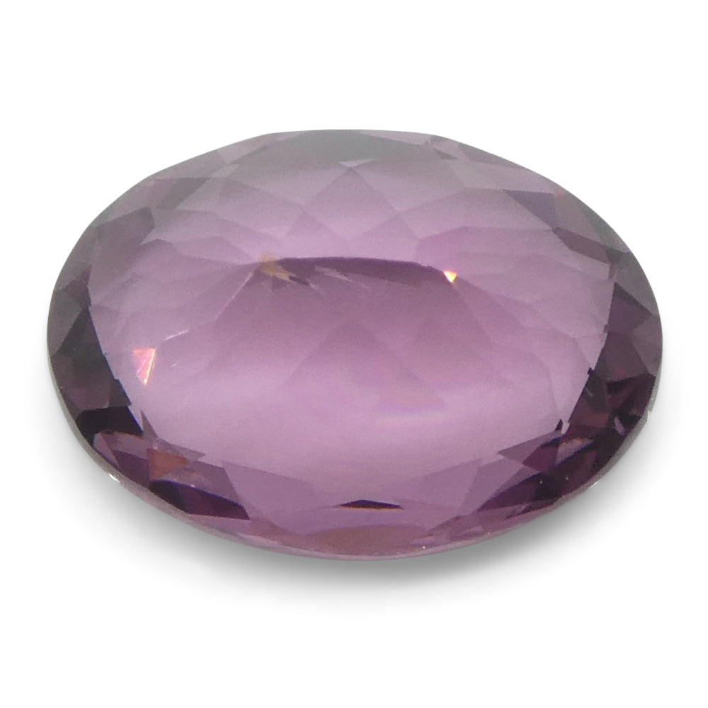 1.35ct Oval Purplish Pink Spinel from Burma, unheated natural gemstone by SkyJems Canadian gem specialists