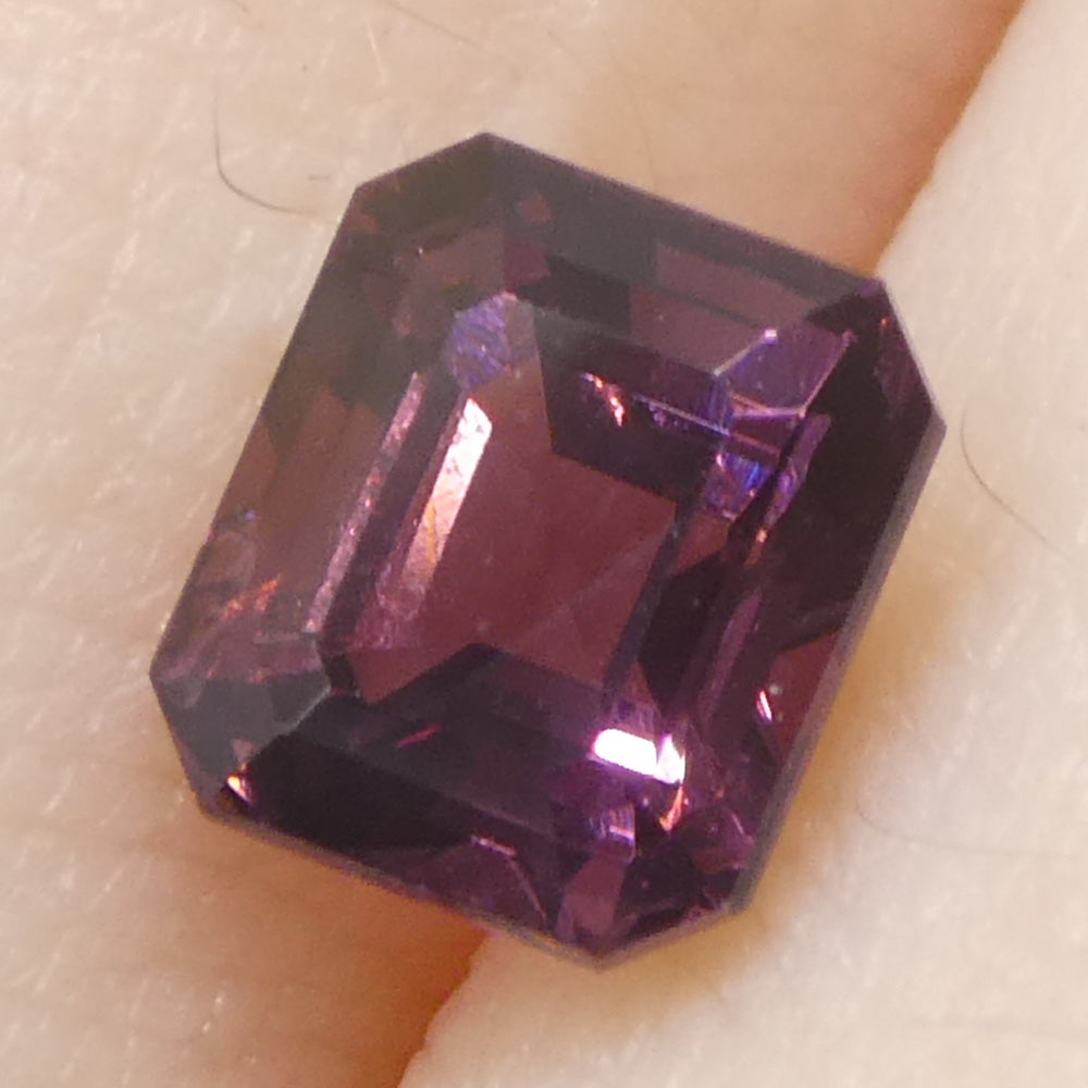 1.09ct Octagonal/Emerald Cut Pink Spinel from Burma Unheated