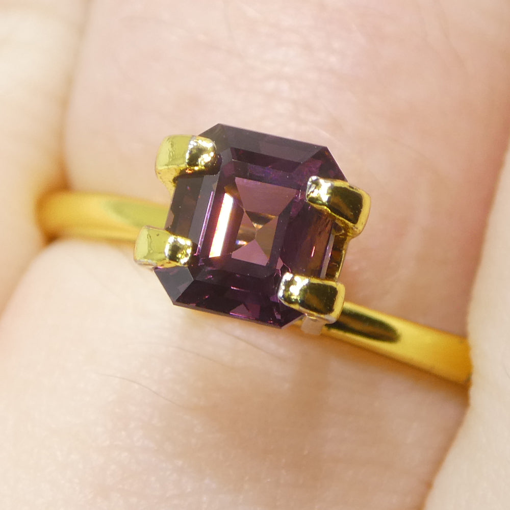 1.09ct Octagonal/Emerald Cut Pink Spinel from Burma Unheated - Skyjems Wholesale Gemstones