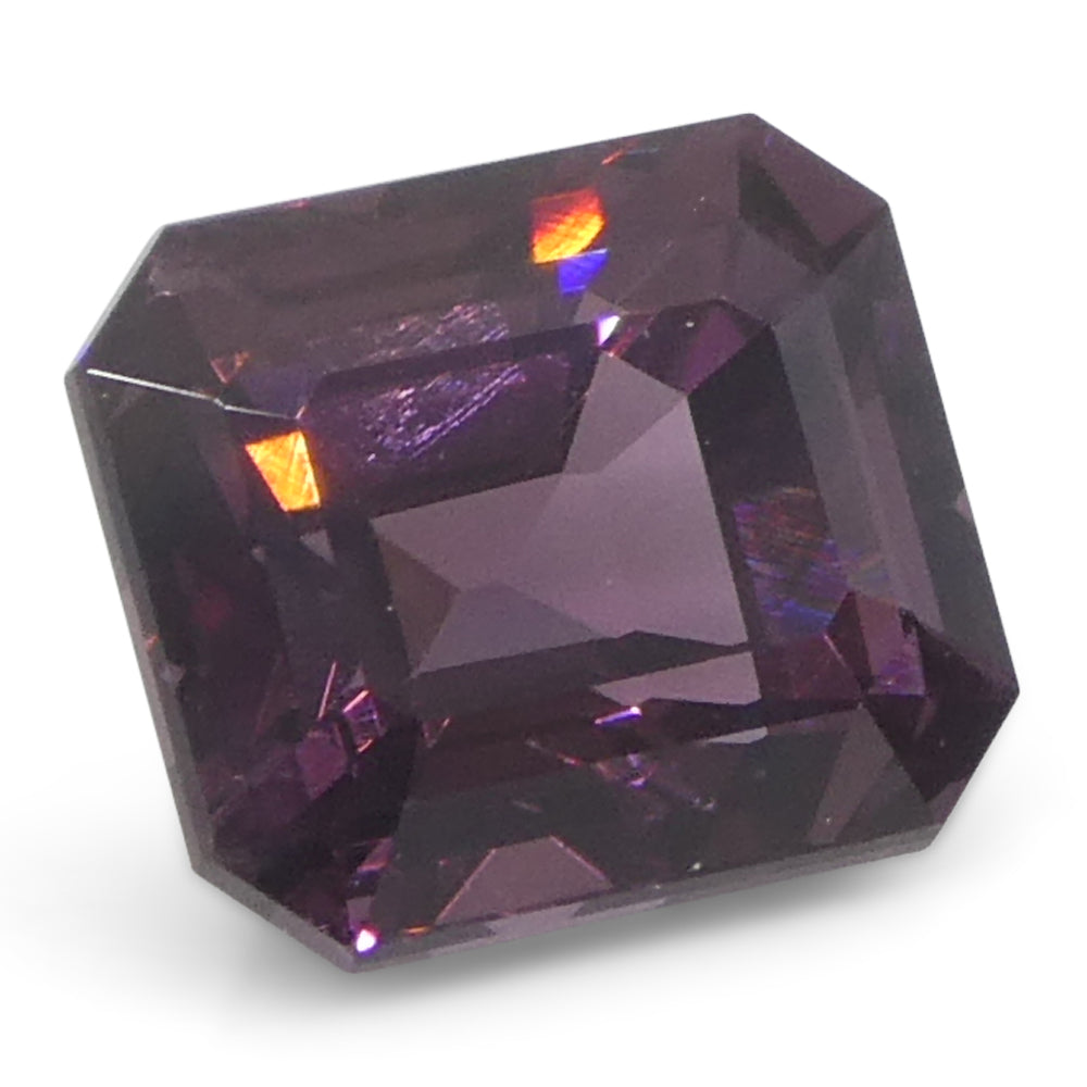 1.09ct Octagonal/Emerald Cut Pink Spinel from Burma Unheated