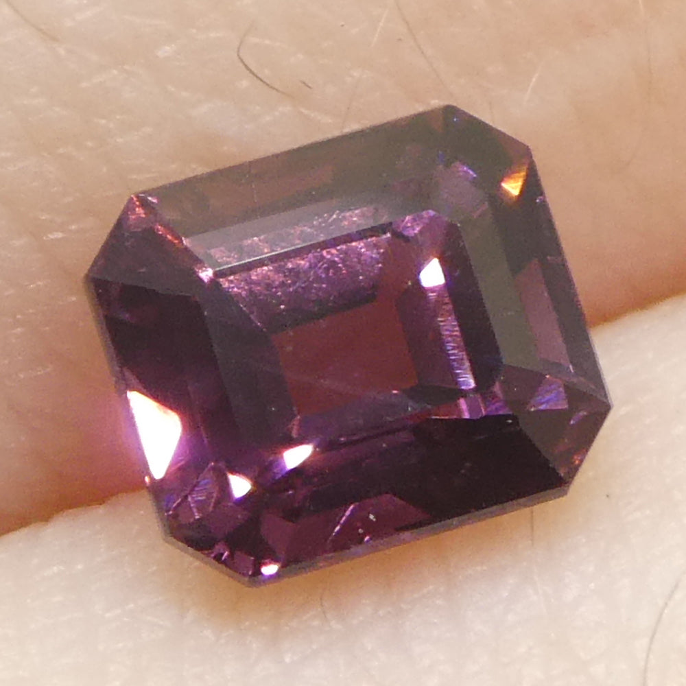 1.09ct Octagonal/Emerald Cut Pink Spinel from Burma Unheated