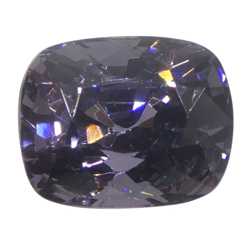 2.67ct Cushion Purple Spinel from Burma Unheated - Skyjems Wholesale Gemstones