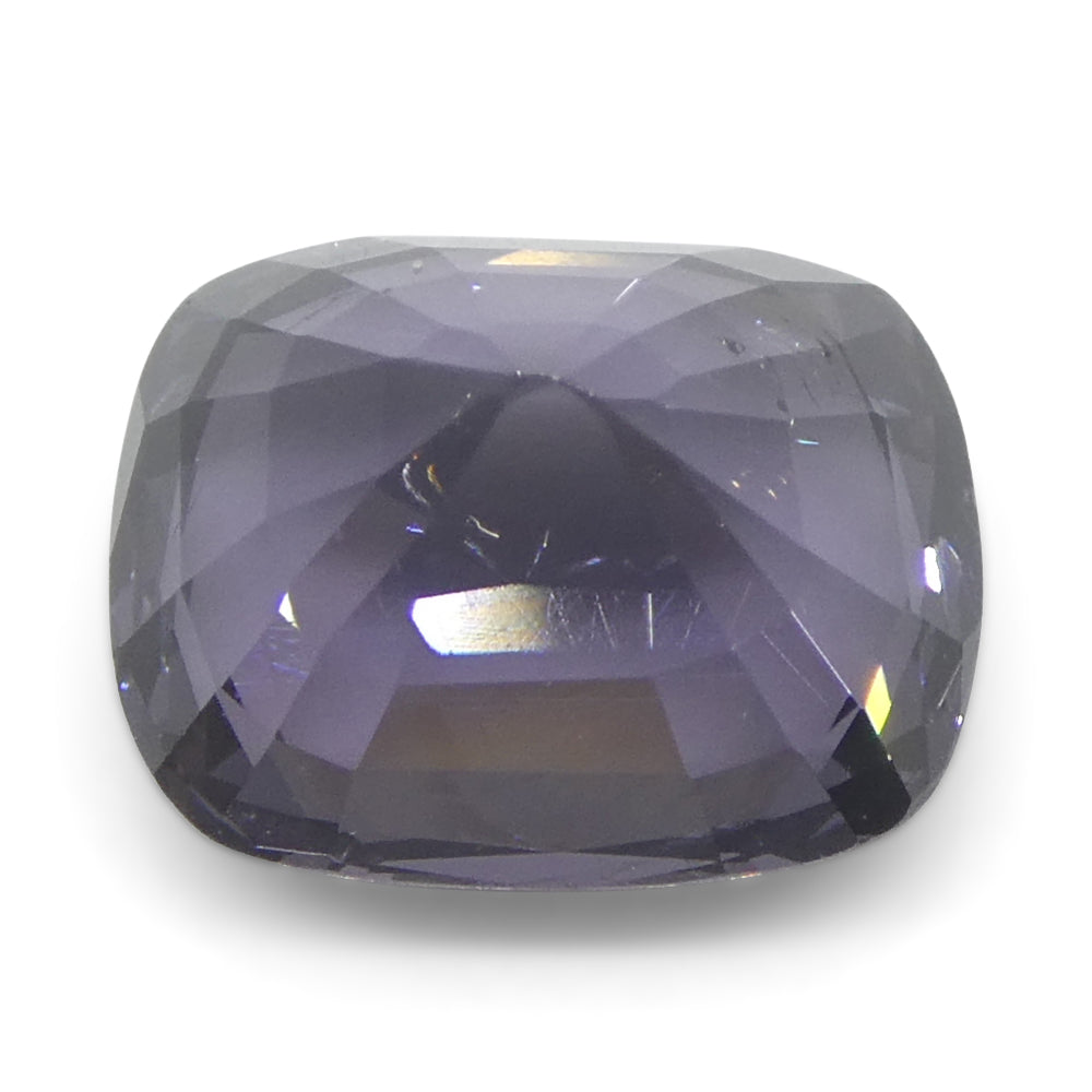 2.67ct Bluish Purple Burmese Spinel Cushion Cut - Unheated Rare Gem by SkyJems Canadian Gemstone Experts