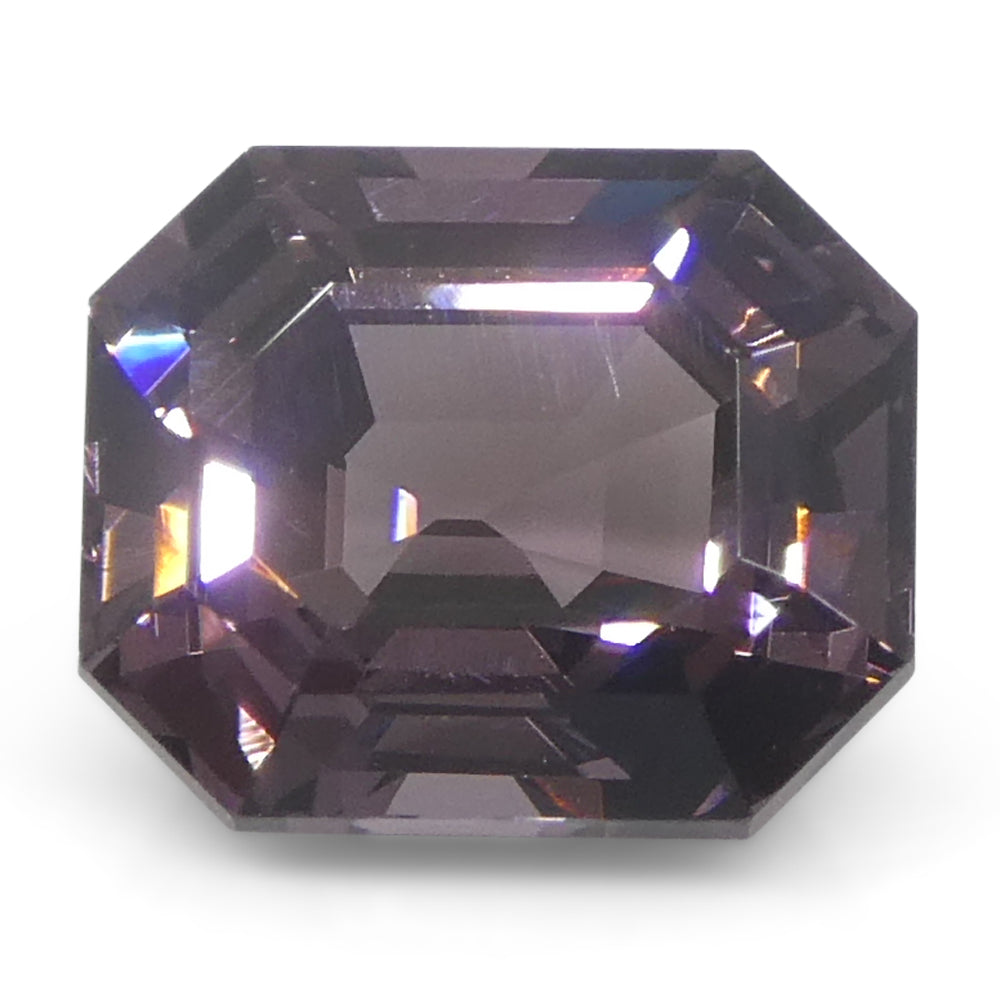 2.44ct Octagonal/Emerald Cut Purple Spinel from Burma Unheated - Skyjems Wholesale Gemstones