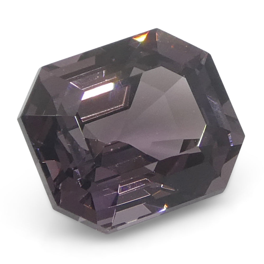 2.44ct Octagonal/Emerald Cut Purple Spinel from Burma Unheated