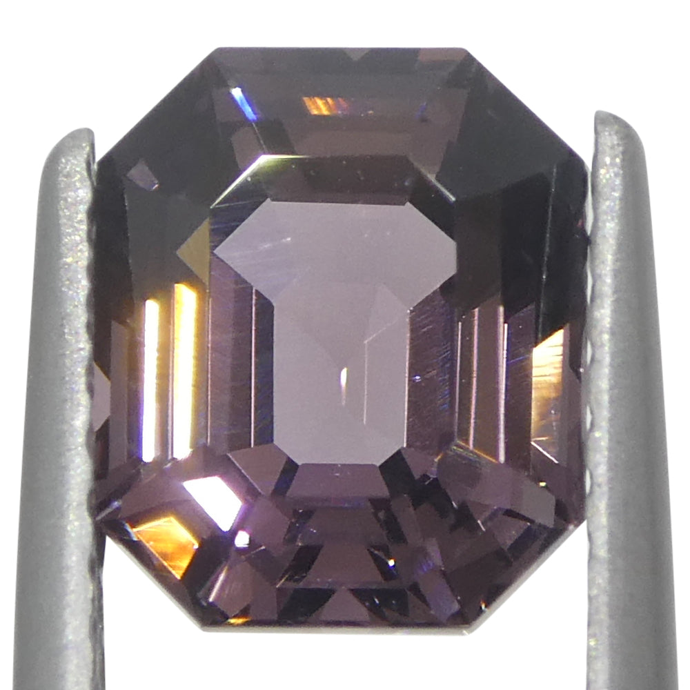 2.44ct Octagonal/Emerald Cut Purple Spinel from Burma Unheated