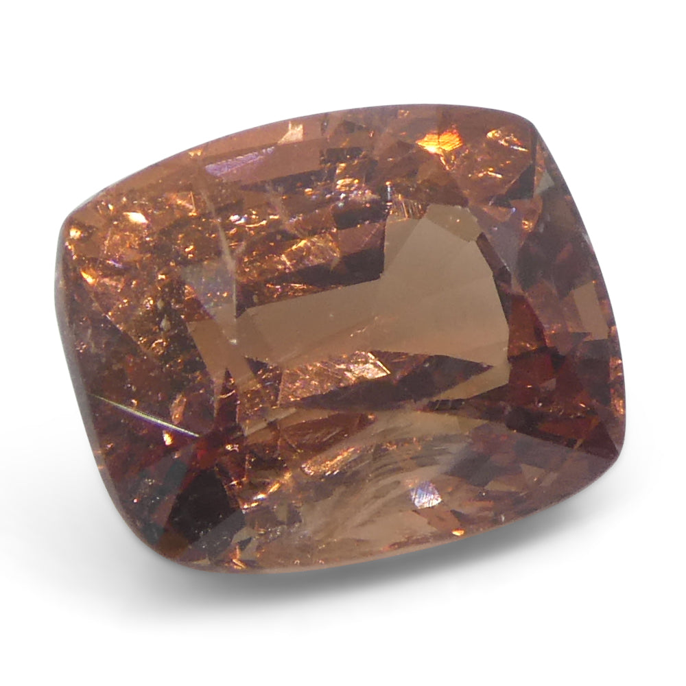 2.15ct Burmese Orange Spinel, Cushion Cut Unheated Gemstone from SkyJems Canadian Gem Specialists