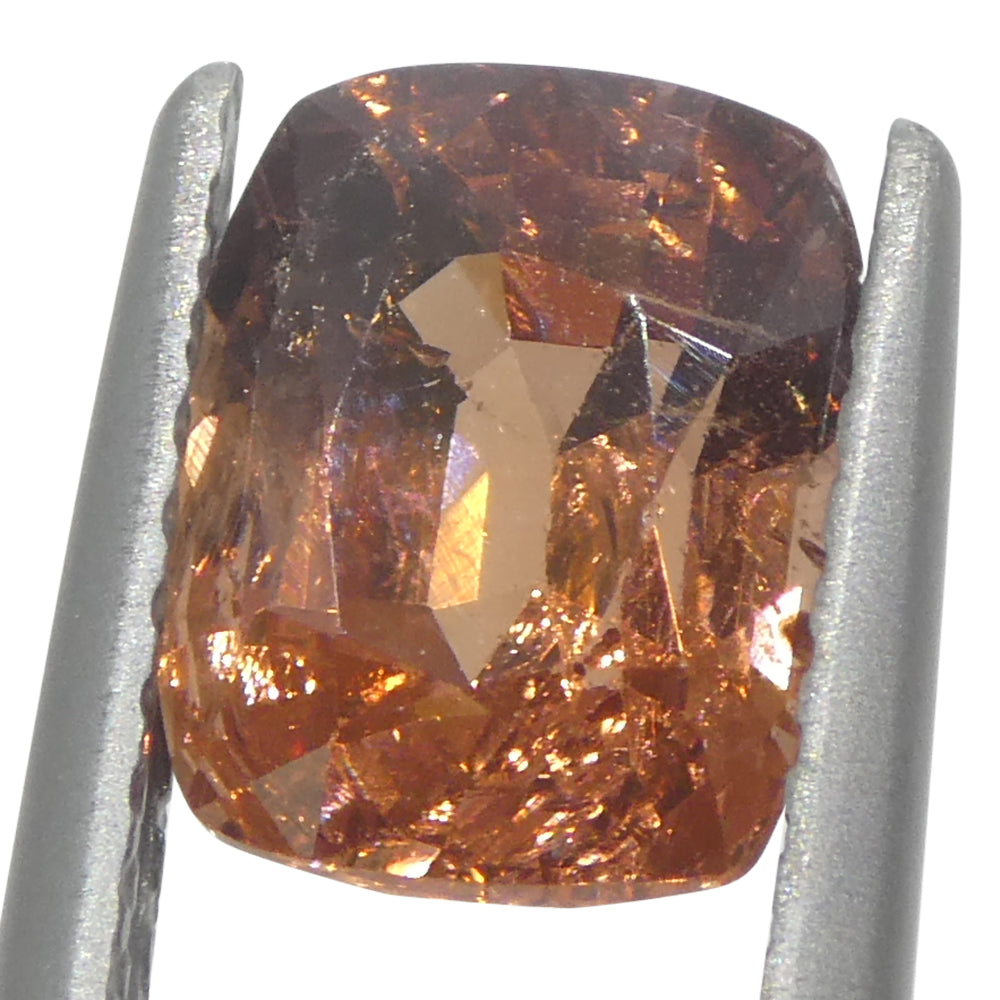 2.15ct Burmese Orange Spinel Cushion Cut - Unheated Natural Gemstone from SkyJems Canadian Gem Specialists