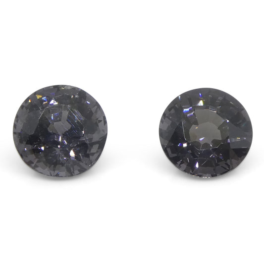 Spinel 3.25 cts 7.16-7.08 x 5.09 mm/7.04-6.98 x 4.23 mm Round Bluish Purple  $980