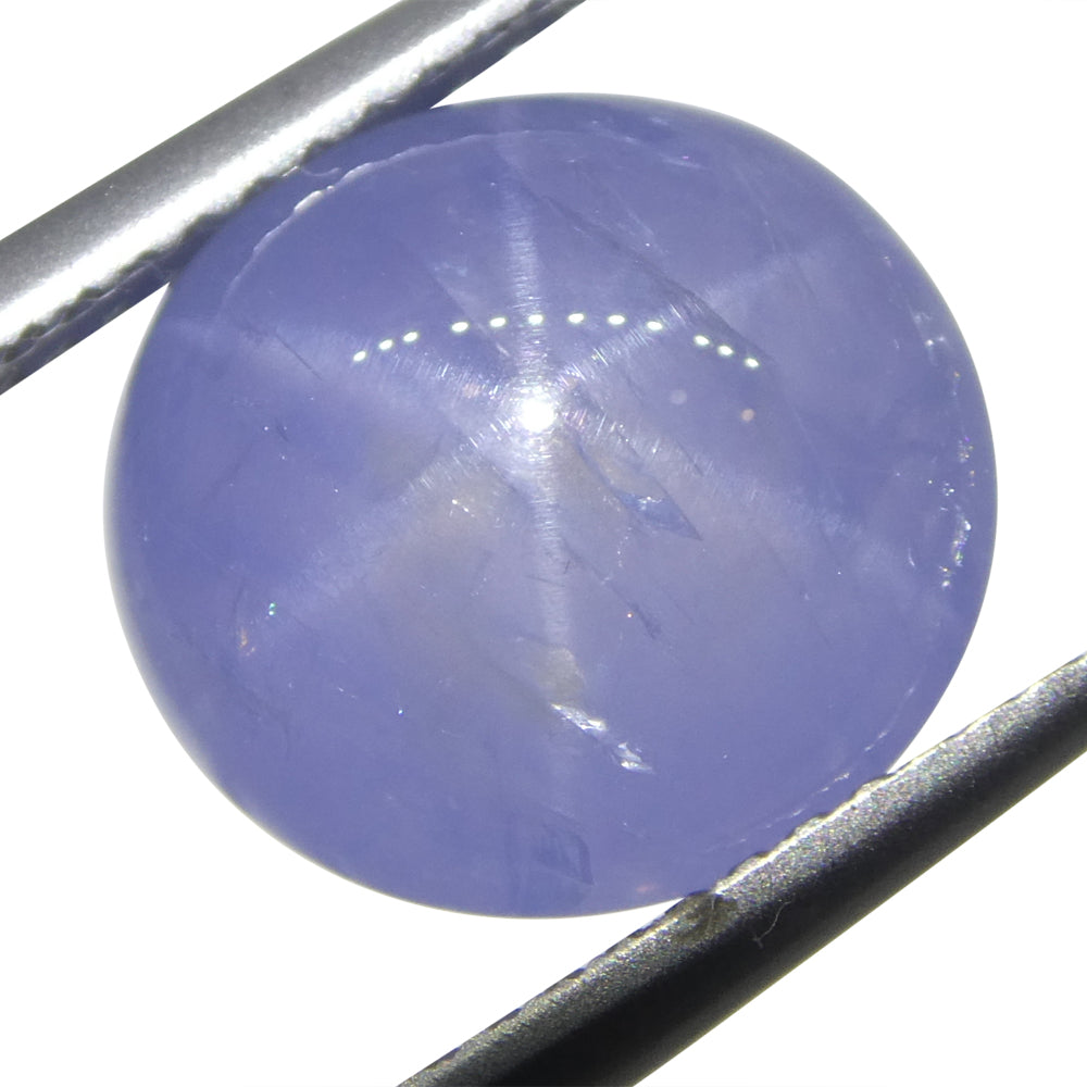 Star Sapphire 8.37 cts 10.83 x 10.26 x 7.19 mm Oval Cabochon Blue  $4190