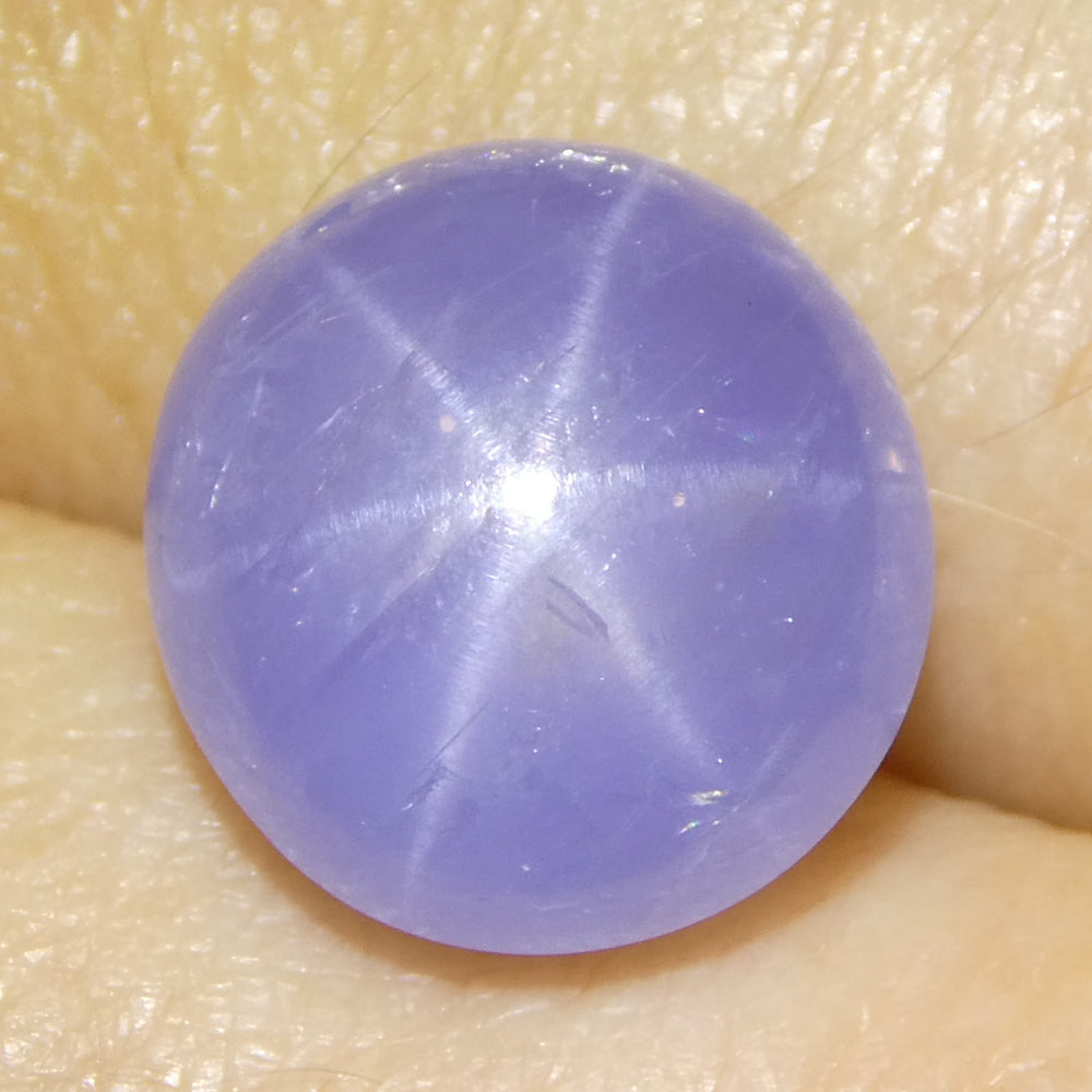 8.37ct Oval Cabochon Blue Star Sapphire from Sri Lanka Unheated - Skyjems Wholesale Gemstones