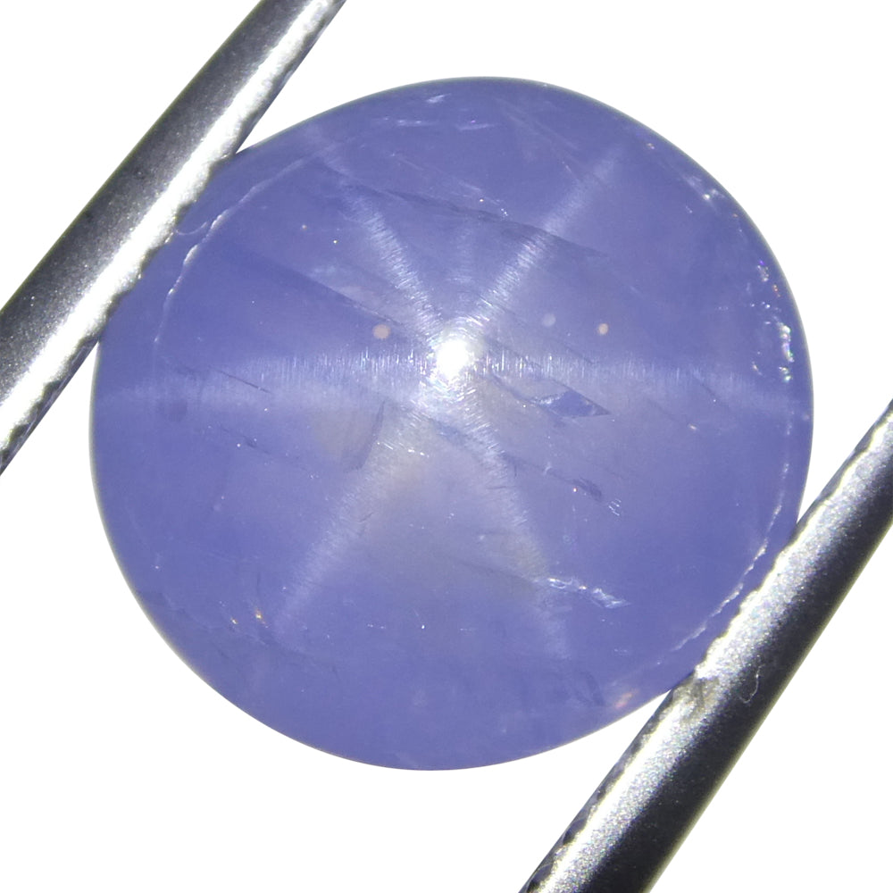 8.37ct Oval Cabochon Blue Star Sapphire from Sri Lanka Unheated - Skyjems Wholesale Gemstones