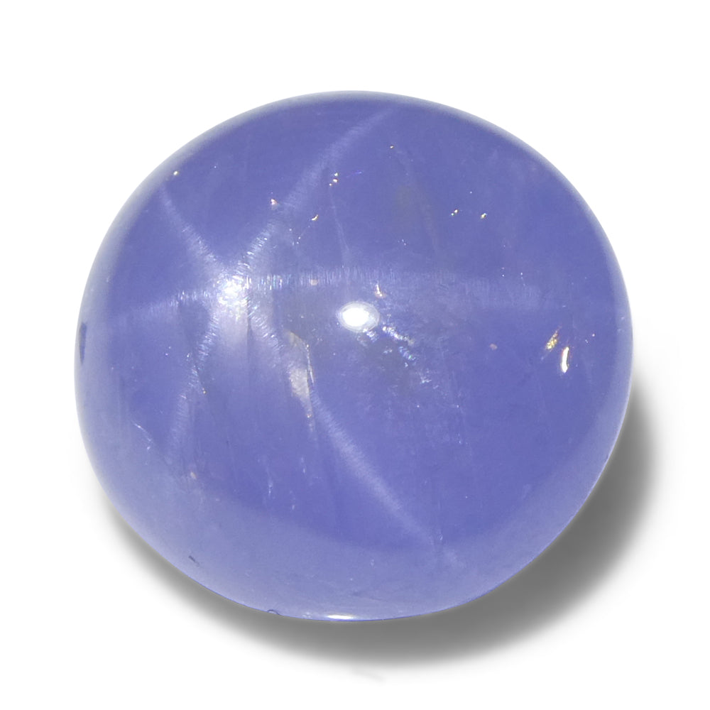 8.37ct Oval Cabochon Blue Star Sapphire from Sri Lanka Unheated - Skyjems Wholesale Gemstones