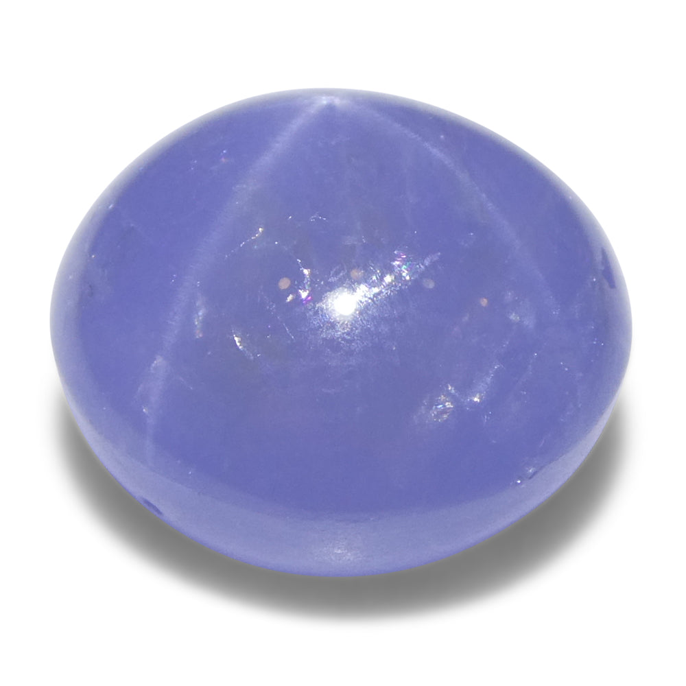 8.37ct Oval Cabochon Blue Star Sapphire from Sri Lanka Unheated - Skyjems Wholesale Gemstones