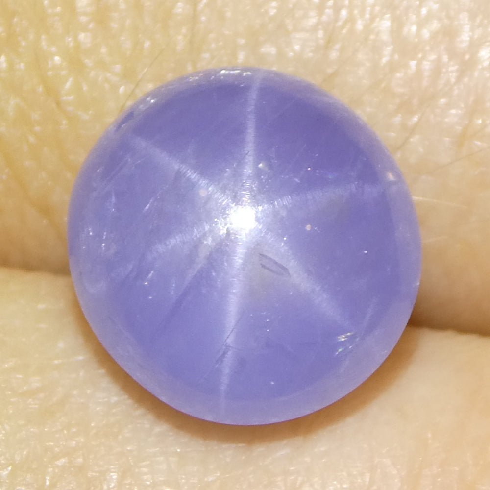 8.37ct Oval Cabochon Blue Star Sapphire from Sri Lanka Unheated - Skyjems Wholesale Gemstones