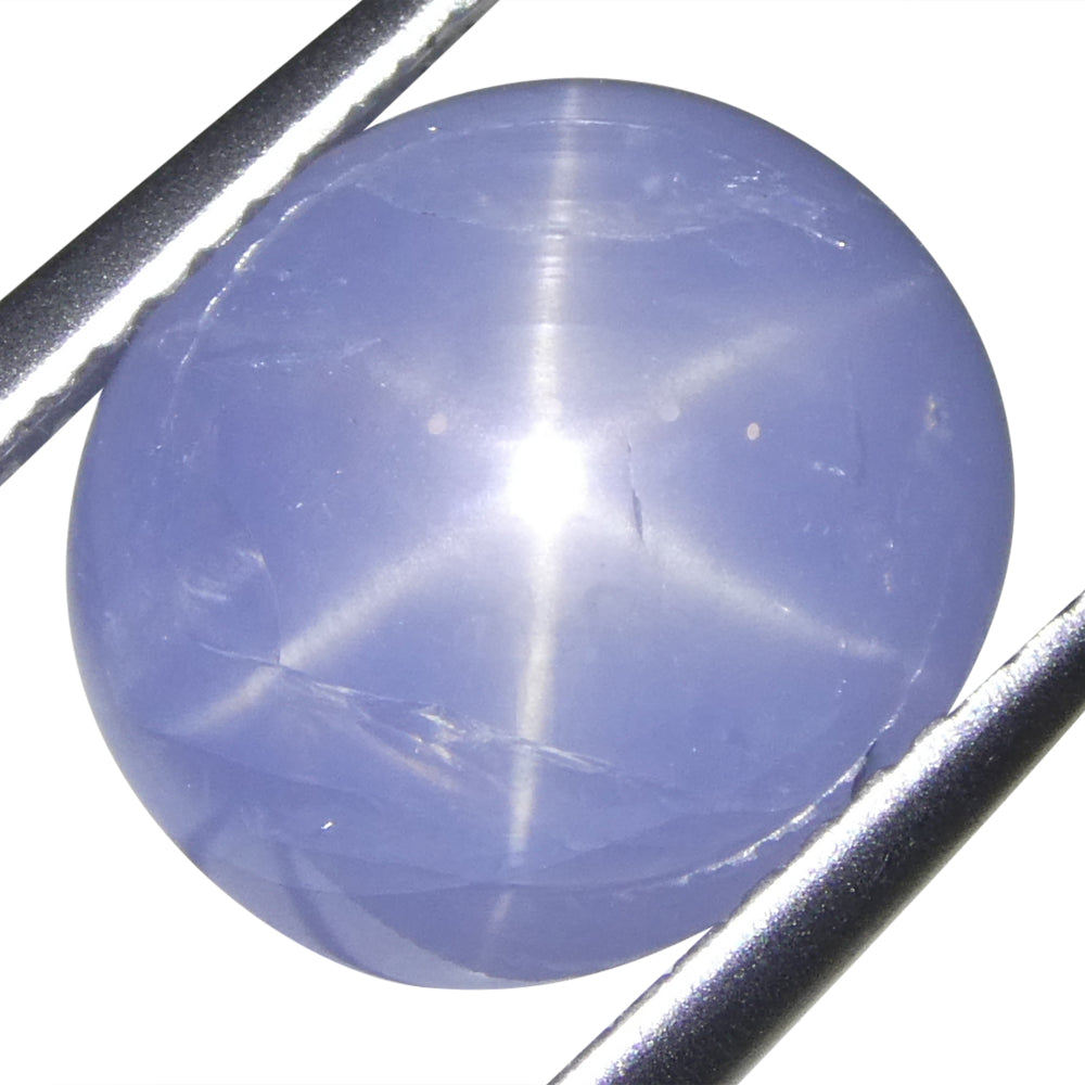 Star Sapphire 7.93 cts 10.83 x 9.80 x 6.96 mm Oval Cabochon Blue  $3970