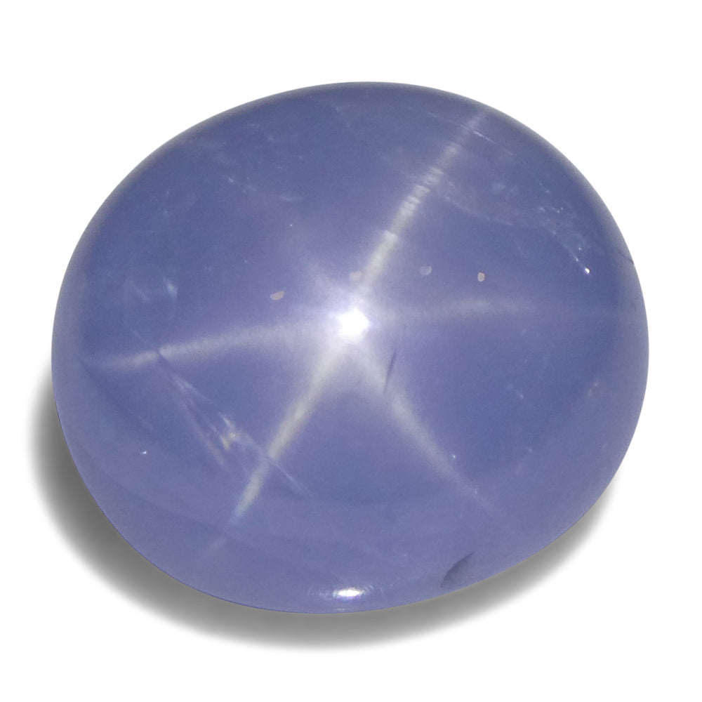 7.93ct Oval Cabochon Blue Star Sapphire from Sri Lanka Unheated - Skyjems Wholesale Gemstones