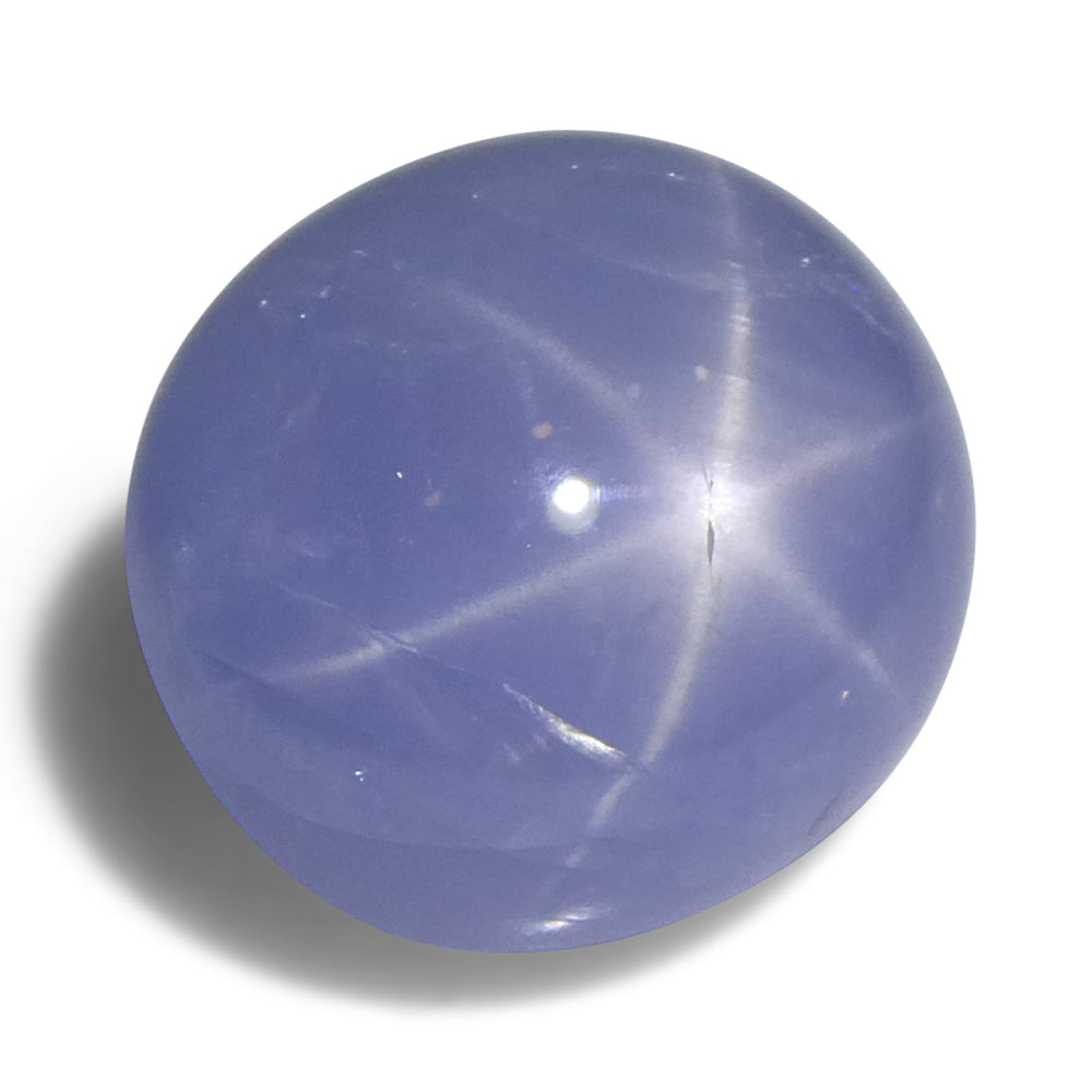 7.93ct Oval Cabochon Blue Star Sapphire from Sri Lanka Unheated - Skyjems Wholesale Gemstones