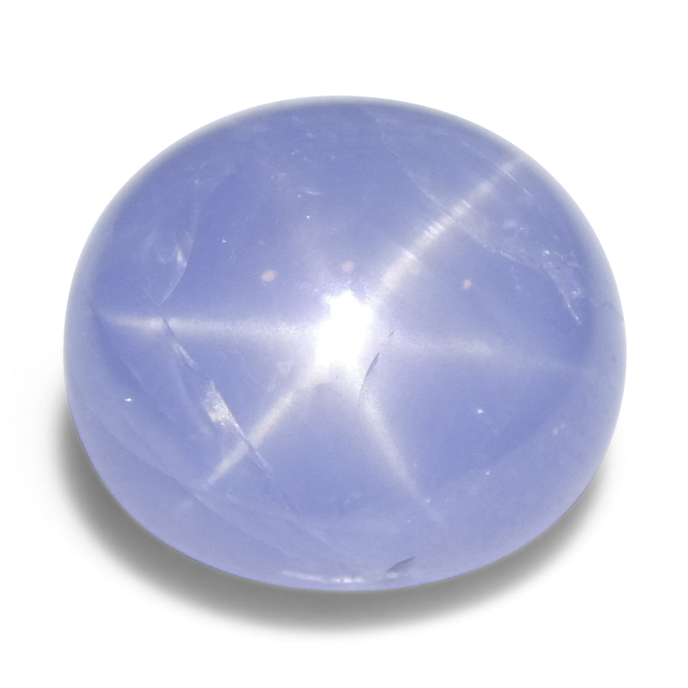 7.93ct Oval Cabochon Blue Star Sapphire from Sri Lanka Unheated - Skyjems Wholesale Gemstones