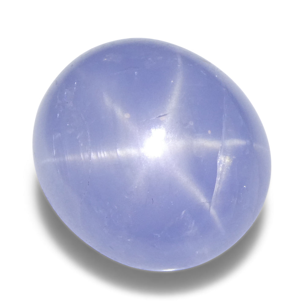 7.93ct Oval Cabochon Blue Star Sapphire from Sri Lanka Unheated - Skyjems Wholesale Gemstones