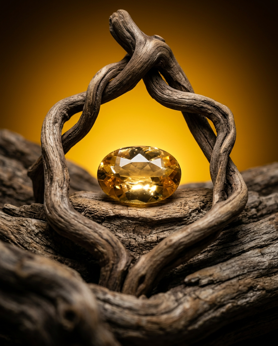 1.07ct Oval Brazilian Imperial Topaz in warm orange-yellow, unheated natural gemstone from SkyJems premium colored gem collec