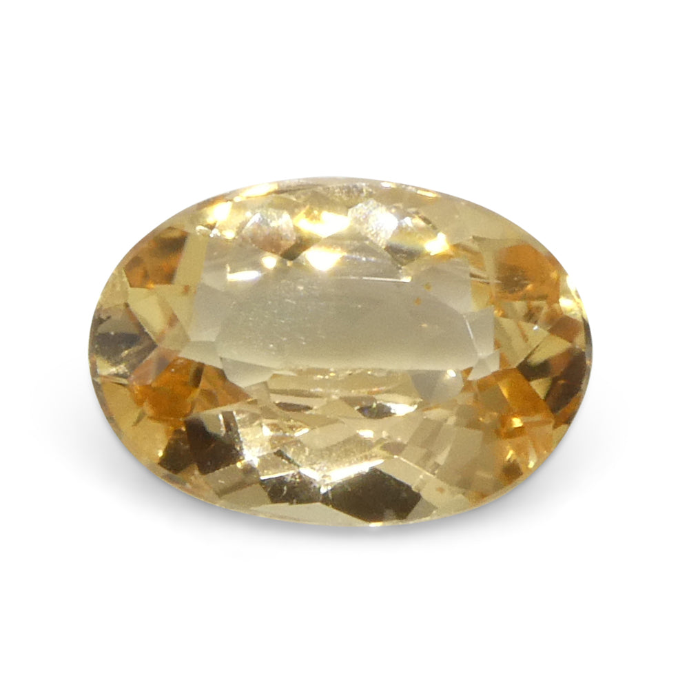 1.07ct Oval Orange Imperial Topaz from Brazil Unheated - Skyjems Wholesale Gemstones