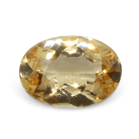 1.07ct Oval Orange Imperial Topaz from Brazil Unheated