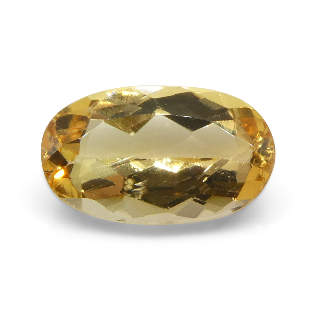 1.36ct Oval Orange Imperial Topaz from Brazil Unheated - Skyjems Wholesale Gemstones