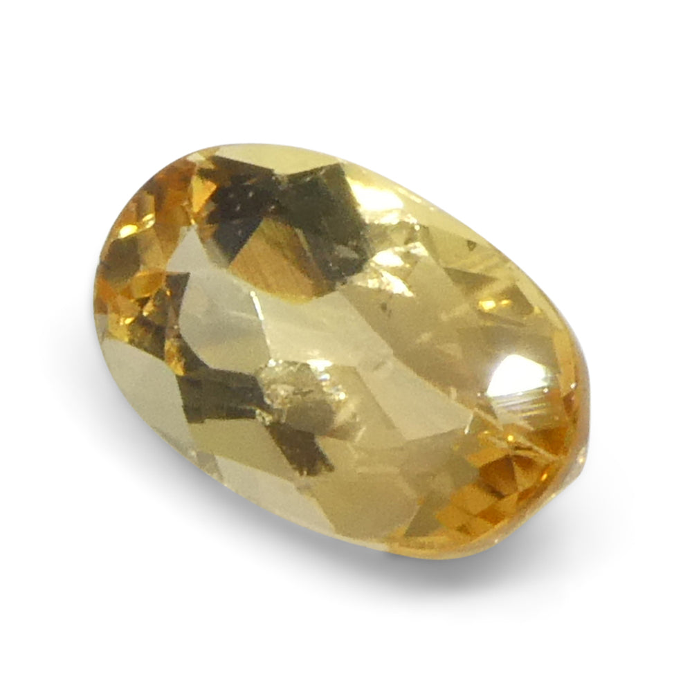 1.36ct Oval Orange Imperial Topaz from Brazil Unheated - Skyjems Wholesale Gemstones