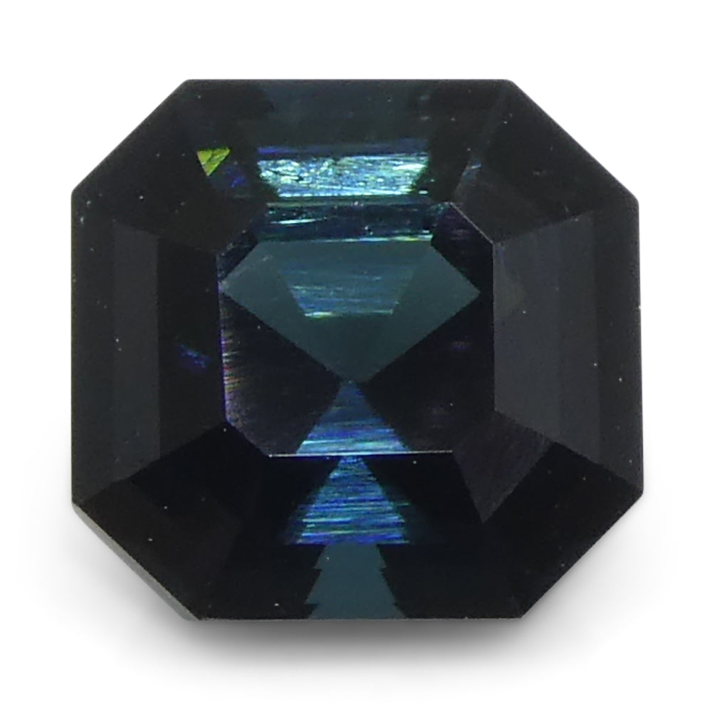 1.27ct Asscher Cut/Square Blue Tourmaline from Brazil Unheated