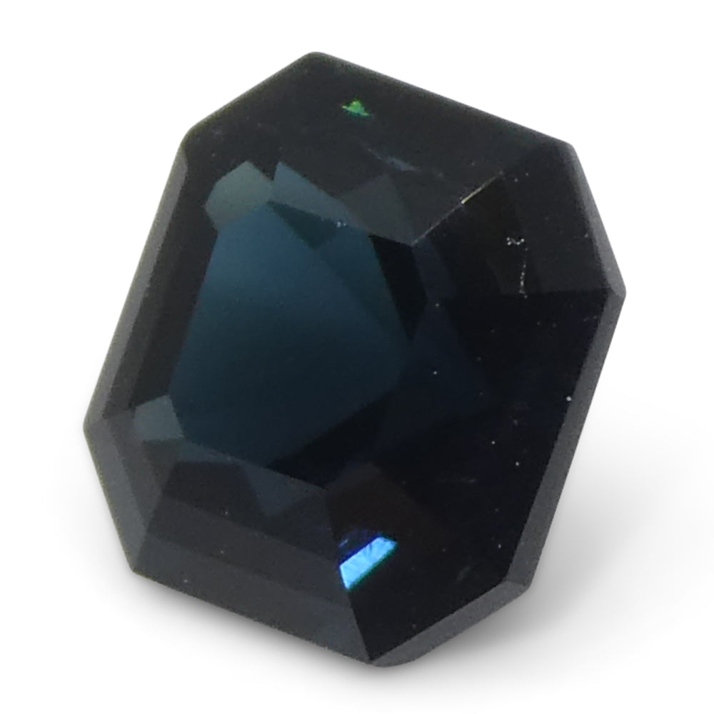 1.27ct Asscher Cut/Square Blue Tourmaline from Brazil Unheated