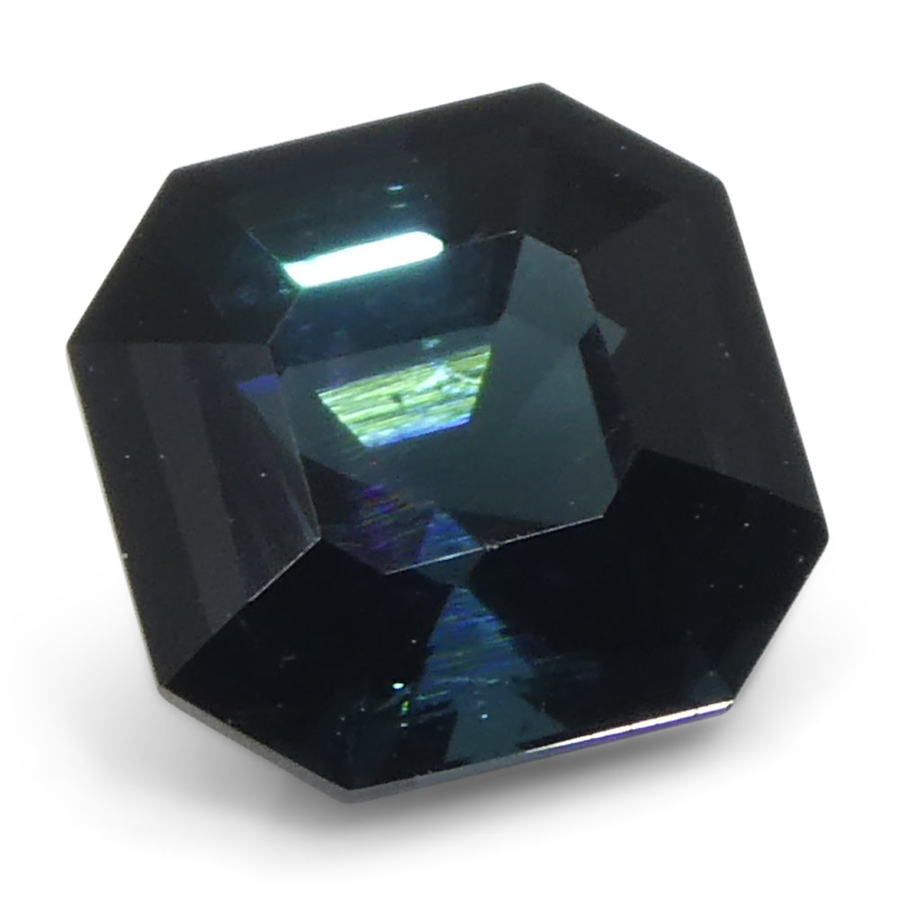 1.27ct Asscher Cut/Square Blue Tourmaline from Brazil Unheated