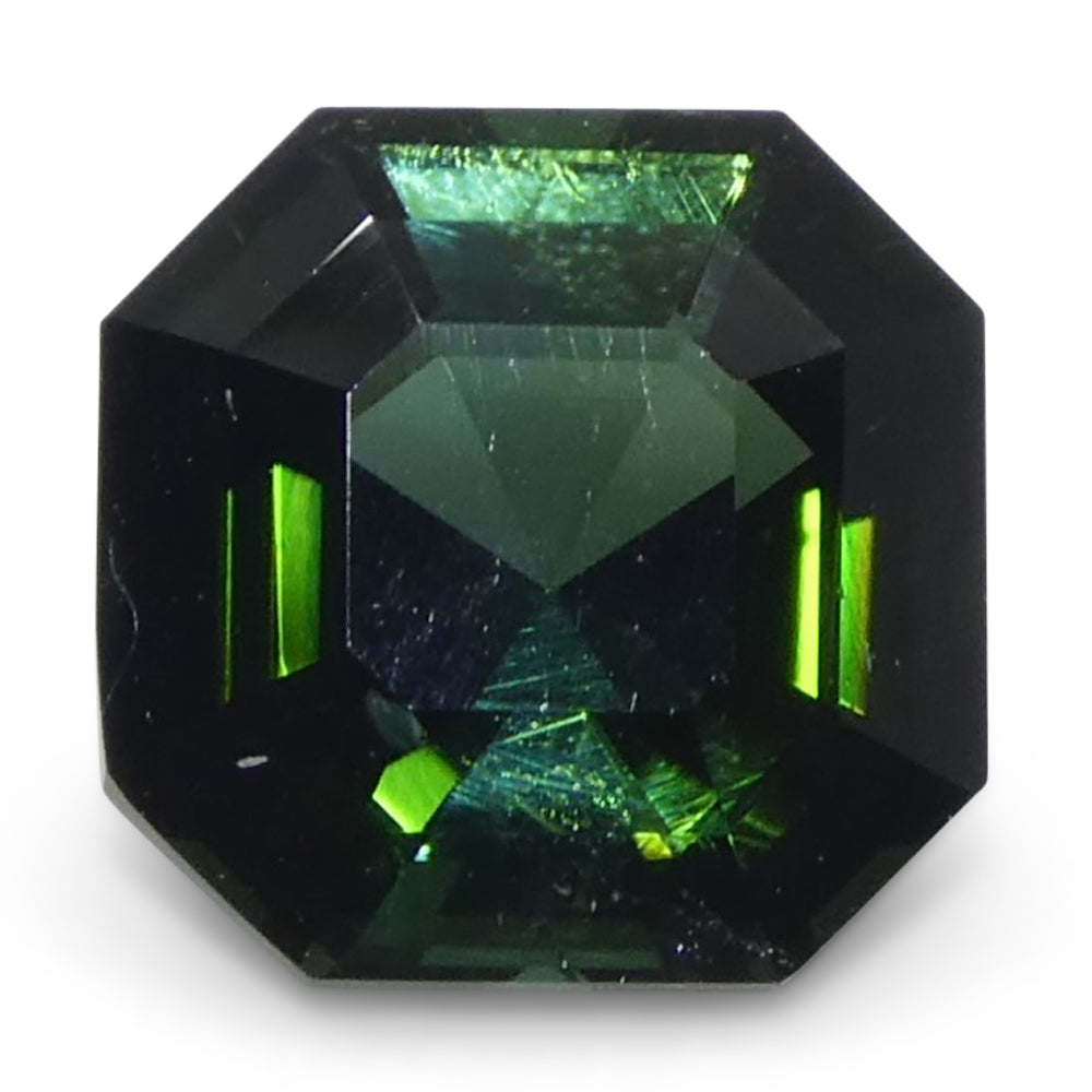 1.36ct Asscher Cut/Square Green Tourmaline from Brazil Unheated