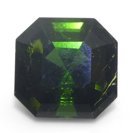 Tourmaline 1.71 cts 7.17 x 7.07 x 5.19 mm Asscher Cut/Square Slightly Yellowish Green  $1030