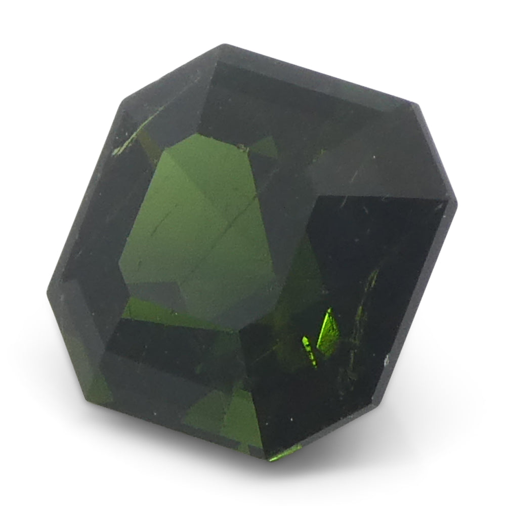 1.71ct Asscher Cut/Square Green Tourmaline from Brazil Unheated