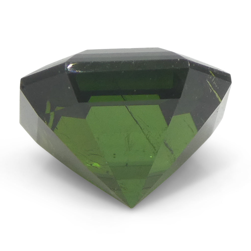 1.71ct Asscher Cut/Square Green Tourmaline from Brazil Unheated